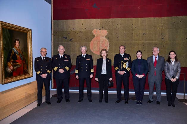 March 4, 2026, Madrid, Madrid, Spain: QUEEN SOFIA visits the exhibition The flag that came from the sea. The colours that identify us Madrid Spain - ZUMAc260 20260304_zep_c260_010 Copyright: xMikexChicorrox