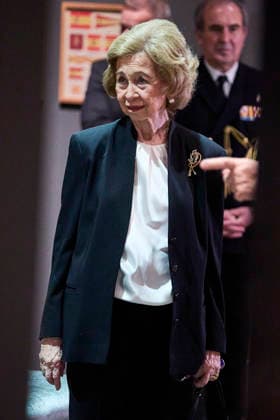 March 4, 2026, Madrid, Madrid, Spain: QUEEN SOFIA visits the exhibition The flag that came from the sea. The colours that identify us Madrid Spain - ZUMAc260 20260304_zep_c260_017 Copyright: xMikexChicorrox