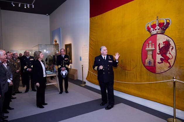 March 4, 2026, Madrid, Madrid, Spain: QUEEN SOFIA visits the exhibition The flag that came from the sea. The colours that identify us Madrid Spain - ZUMAc260 20260304_zep_c260_020 Copyright: xMikexChicorrox