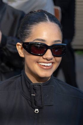 PFW Courreges Outside Arrivals NB Lena Mahfouf Situation arrived at the Courreges Womenswear Fall Winter 2026-2027 show as part of Paris Fashion Week on March 04, 2026 in Paris, France. Photo by Nasser Berzane ABACAPRESS.COM Paris France  Copyright: xBerzanexNasser ABACAx