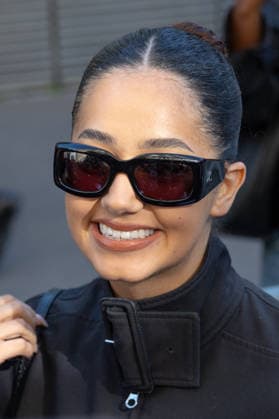 PFW Courreges Outside Arrivals NB Lena Mahfouf Situation arrived at the Courreges Womenswear Fall Winter 2026-2027 show as part of Paris Fashion Week on March 04, 2026 in Paris, France. Photo by Nasser Berzane ABACAPRESS.COM Paris France  Copyright: xBerzanexNasser ABACAx
