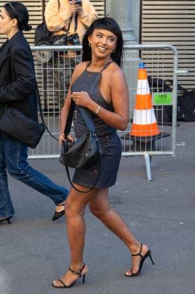 PFW Courreges Outside Arrivals NB Paola Locatelli arrived at the Courreges Womenswear Fall Winter 2026-2027 show as part of Paris Fashion Week on March 04, 2026 in Paris, France. Photo by Nasser Berzane ABACAPRESS.COM Paris France  Copyright: xBerzanexNasser ABACAx
