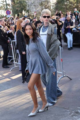 Casie Baker and Machine Gun Kelly seen outside Stella McCartney s Fashion Show during Paris Fashion Week - Womenswear Fall Winter 2026 2027 Casie Baker and Machine Gun Kelly seen outside Stella McCartney s Fashion Show during Paris Fashion Week - Womenswear Fall Winter 2026 2027 in paris on March 4, 2026  Copyright: xBertrandxVanierx