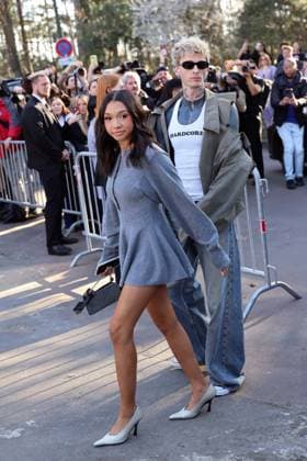 Casie Baker and Machine Gun Kelly seen outside Stella McCartney s Fashion Show during Paris Fashion Week - Womenswear Fall Winter 2026 2027 Casie Baker and Machine Gun Kelly seen outside Stella McCartney s Fashion Show during Paris Fashion Week - Womenswear Fall Winter 2026 2027 in paris on March 4, 2026  Copyright: xBertrandxVanierx