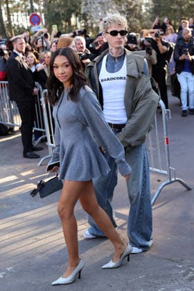 Casie Baker and Machine Gun Kelly seen outside Stella McCartney s Fashion Show during Paris Fashion Week - Womenswear Fall Winter 2026 2027 Casie Baker and Machine Gun Kelly seen outside Stella McCartney s Fashion Show during Paris Fashion Week - Womenswear Fall Winter 2026 2027 in paris on March 4, 2026  Copyright: xBertrandxVanierx