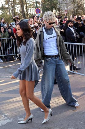 Casie Baker and Machine Gun Kelly seen outside Stella McCartney s Fashion Show during Paris Fashion Week - Womenswear Fall Winter 2026 2027 Casie Baker and Machine Gun Kelly seen outside Stella McCartney s Fashion Show during Paris Fashion Week - Womenswear Fall Winter 2026 2027 in paris on March 4, 2026  Copyright: xBertrandxVanierx