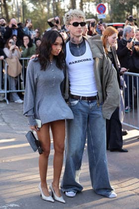 Casie Baker and Machine Gun Kelly seen outside Stella McCartney s Fashion Show during Paris Fashion Week - Womenswear Fall Winter 2026 2027 Casie Baker and Machine Gun Kelly seen outside Stella McCartney s Fashion Show during Paris Fashion Week - Womenswear Fall Winter 2026 2027 in paris on March 4, 2026  Copyright: xBertrandxVanierx