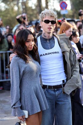 Casie Baker and Machine Gun Kelly seen outside Stella McCartney s Fashion Show during Paris Fashion Week - Womenswear Fall Winter 2026 2027 Casie Baker and Machine Gun Kelly seen outside Stella McCartney s Fashion Show during Paris Fashion Week - Womenswear Fall Winter 2026 2027 in paris on March 4, 2026  Copyright: xBertrandxVanierx