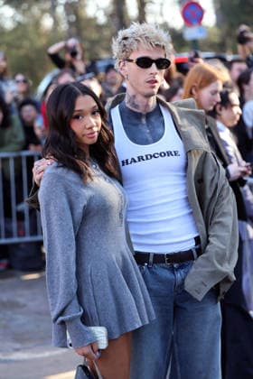 Casie Baker and Machine Gun Kelly seen outside Stella McCartney s Fashion Show during Paris Fashion Week - Womenswear Fall Winter 2026 2027 Casie Baker and Machine Gun Kelly seen outside Stella McCartney s Fashion Show during Paris Fashion Week - Womenswear Fall Winter 2026 2027 in paris on March 4, 2026  Copyright: xBertrandxVanierx
