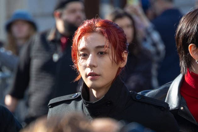 PFW Courreges Outside Arrivals NB Leehan arrived at the Courreges Womenswear Fall Winter 2026-2027 show as part of Paris Fashion Week on March 04, 2026 in Paris, France. Photo by Nasser Berzane ABACAPRESS.COM Paris France  Copyright: xBerzanexNasser ABACAx