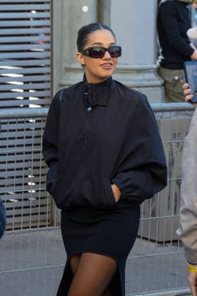 PFW Courreges Outside Arrivals NB Lena Mahfouf Situation arrived at the Courreges Womenswear Fall Winter 2026-2027 show as part of Paris Fashion Week on March 04, 2026 in Paris, France. Photo by Nasser Berzane ABACAPRESS.COM Paris France  Copyright: xBerzanexNasser ABACAx
