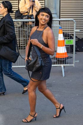 PFW Courreges Outside Arrivals NB Paola Locatelli arrived at the Courreges Womenswear Fall Winter 2026-2027 show as part of Paris Fashion Week on March 04, 2026 in Paris, France. Photo by Nasser Berzane ABACAPRESS.COM Paris France  Copyright: xBerzanexNasser ABACAx