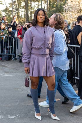 PFW Stella McCartney Outside Arrivals NB Massy Arias arrived at the Stella McCartney Womenswear Fall Winter 2026-2027 show as part of Paris Fashion Week on March 04, 2026 in Paris, France. Photo by Nasser Berzane ABACAPRESS.COM Paris France  Copyright: xBerzanexNasser ABACAx