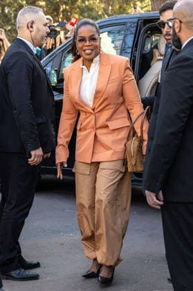 PFW Stella McCartney Outside Arrivals NB Oprah Winfrey arrived at the Stella McCartney Womenswear Fall Winter 2026-2027 show as part of Paris Fashion Week on March 04, 2026 in Paris, France. Photo by Nasser Berzane ABACAPRESS.COM Paris France  Copyright: xBerzanexNasser ABACAx