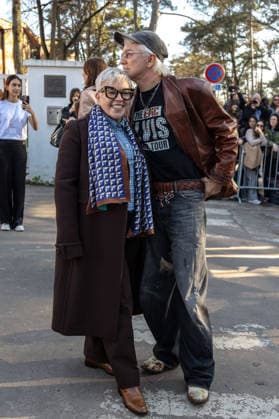 PFW Stella McCartney Outside Arrivals NB Catherine Martin, Baz Luhrmann arrived at the Stella McCartney Womenswear Fall Winter 2026-2027 show as part of Paris Fashion Week on March 04, 2026 in Paris, France. Photo by Nasser Berzane ABACAPRESS.COM Paris France  Copyright: xBerzanexNasser ABACAx