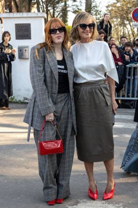 PFW Stella McCartney Outside Arrivals NB Makena Lei Carnahan, Helen Hunt arrived at the Stella McCartney Womenswear Fall Winter 2026-2027 show as part of Paris Fashion Week on March 04, 2026 in Paris, France. Photo by Nasser Berzane ABACAPRESS.COM Paris France  Copyright: xBerzanexNasser ABACAx