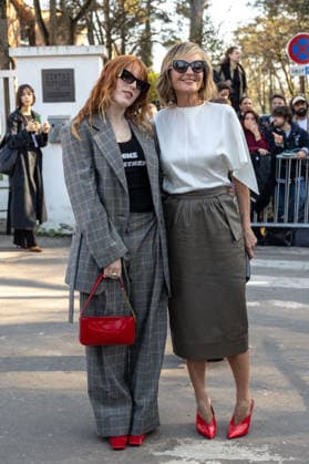 PFW Stella McCartney Outside Arrivals NB Makena Lei Carnahan, Helen Hunt arrived at the Stella McCartney Womenswear Fall Winter 2026-2027 show as part of Paris Fashion Week on March 04, 2026 in Paris, France. Photo by Nasser Berzane ABACAPRESS.COM Paris France  Copyright: xBerzanexNasser ABACAx