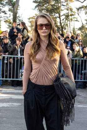 PFW Stella McCartney Outside Arrivals NB Camille Razat arrived at the Stella McCartney Womenswear Fall Winter 2026-2027 show as part of Paris Fashion Week on March 04, 2026 in Paris, France. Photo by Nasser Berzane ABACAPRESS.COM Paris France  Copyright: xBerzanexNasser ABACAx