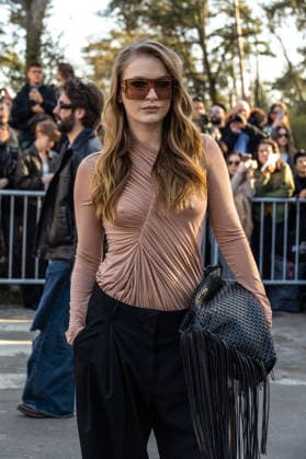 PFW Stella McCartney Outside Arrivals NB Camille Razat arrived at the Stella McCartney Womenswear Fall Winter 2026-2027 show as part of Paris Fashion Week on March 04, 2026 in Paris, France. Photo by Nasser Berzane ABACAPRESS.COM Paris France  Copyright: xBerzanexNasser ABACAx