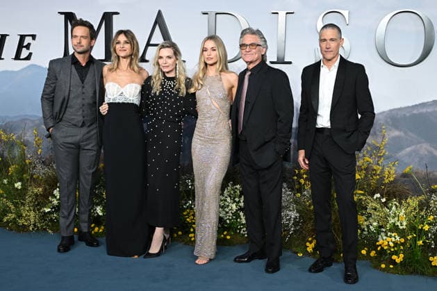 Patrick J. Adams, Beau Garrett, Michelle Pfeiffer, Elle Chapman, Kurt Russell and Matthew Fox attends The Madison UK Premiere at Cineworld Leicester Square in London, England. UK. Wednesday 4th March 2026. Copyright: xJamesxWarrenx THE MADISON - UK PREMIERE115