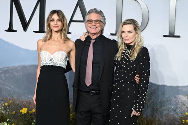 Beau Garrett, Kurt Russell and Michelle Pfeiffer attends The Madison UK Premiere at Cineworld Leicester Square in London, England. UK. Wednesday 4th March 2026. Copyright: xJamesxWarrenx THE MADISON - UK PREMIERE60