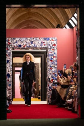 PFW - Acne Studios Runway AJ A model presents a creation for Acne Studios for the Women s Ready to Wear Fall Winter 2026-2027 collection fashion show as part of the Paris Women Fashion Week (PFW), in Paris, on March 4, 2026. Photo by Alexis Jumeau ABACAPRESS.COM Paris France  Copyright: xJumeauxAlexis ABACAx