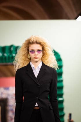 PFW - Acne Studios Runway AJ A model presents a creation for Acne Studios for the Women s Ready to Wear Fall Winter 2026-2027 collection fashion show as part of the Paris Women Fashion Week (PFW), in Paris, on March 4, 2026. Photo by Alexis Jumeau ABACAPRESS.COM Paris France  Copyright: xJumeauxAlexis ABACAx
