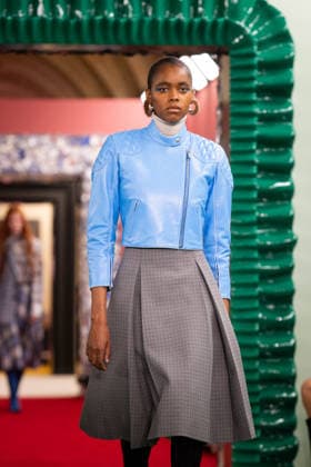 PFW - Acne Studios Runway AJ A model presents a creation for Acne Studios for the Women s Ready to Wear Fall Winter 2026-2027 collection fashion show as part of the Paris Women Fashion Week (PFW), in Paris, on March 4, 2026. Photo by Alexis Jumeau ABACAPRESS.COM Paris France  Copyright: xJumeauxAlexis ABACAx