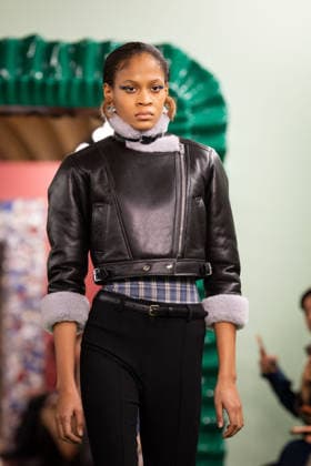 PFW - Acne Studios Runway AJ A model presents a creation for Acne Studios for the Women s Ready to Wear Fall Winter 2026-2027 collection fashion show as part of the Paris Women Fashion Week (PFW), in Paris, on March 4, 2026. Photo by Alexis Jumeau ABACAPRESS.COM Paris France  Copyright: xJumeauxAlexis ABACAx