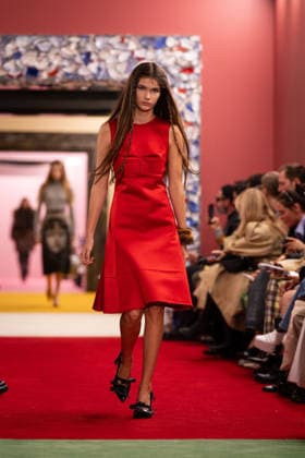 PFW - Acne Studios Runway AJ A model presents a creation for Acne Studios for the Women s Ready to Wear Fall Winter 2026-2027 collection fashion show as part of the Paris Women Fashion Week (PFW), in Paris, on March 4, 2026. Photo by Alexis Jumeau ABACAPRESS.COM Paris France  Copyright: xJumeauxAlexis ABACAx