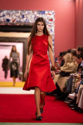 PFW - Acne Studios Runway AJ A model presents a creation for Acne Studios for the Women s Ready to Wear Fall Winter 2026-2027 collection fashion show as part of the Paris Women Fashion Week (PFW), in Paris, on March 4, 2026. Photo by Alexis Jumeau ABACAPRESS.COM Paris France  Copyright: xJumeauxAlexis ABACAx