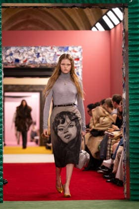 PFW - Acne Studios Runway AJ A model presents a creation for Acne Studios for the Women s Ready to Wear Fall Winter 2026-2027 collection fashion show as part of the Paris Women Fashion Week (PFW), in Paris, on March 4, 2026. Photo by Alexis Jumeau ABACAPRESS.COM Paris France  Copyright: xJumeauxAlexis ABACAx