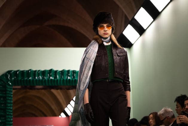 PFW - Acne Studios Runway AJ A model presents a creation for Acne Studios for the Women s Ready to Wear Fall Winter 2026-2027 collection fashion show as part of the Paris Women Fashion Week (PFW), in Paris, on March 4, 2026. Photo by Alexis Jumeau ABACAPRESS.COM Paris France  Copyright: xJumeauxAlexis ABACAx