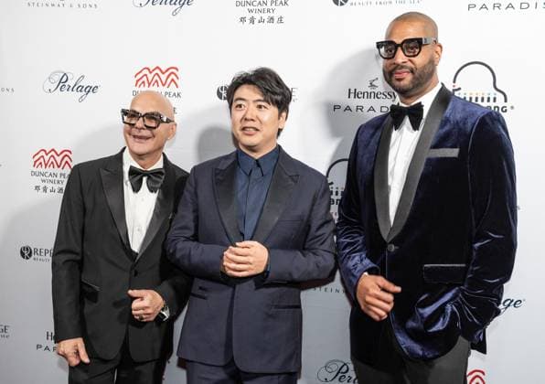 March 4, 2026, Bronx, New York, USA: Leszek Lukas Barwinski-Brown, Lang Lang, Andre Barwinski-Brown attend Lang Lang International Music Foundation bi-annual gala at Metropolitan Club in New York, NY on March 4, 2026. Bronx USA - ZUMAr339 20260304_znp_r339_034 Copyright: xLevxRadinx