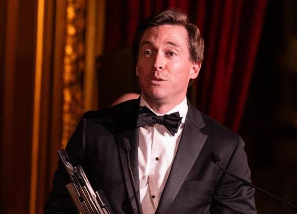 March 4, 2026, Bronx, New York, USA: Ben Steiner, CEO of Steinway & Sons speaks as he accepts award during awards presentation at Lang Lang International Music Foundation bi-annual gala at Metropolitan Club in New York, NY on March 4, 2026. Bronx USA - ZUMAr339 20260304_znp_r339_074 Copyright: xLevxRadinx