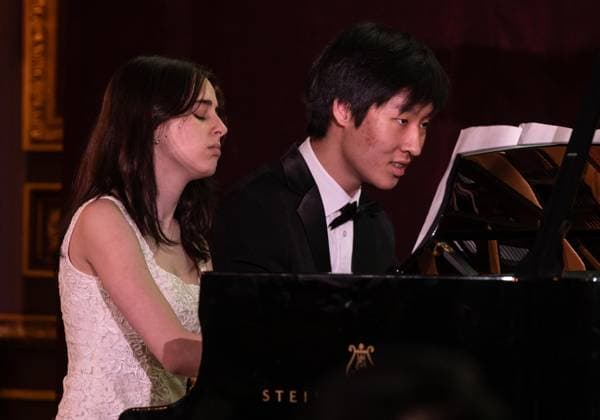 March 4, 2026, Bronx, New York, USA: Young musicians, recipients of foundation Anna Kesselman and Ryan Wang perform during Lang Lang International Music Foundation bi-annual gala at Metropolitan Club in New York, NY on March 4, 2026. Bronx USA - ZUMAr339 20260304_znp_r339_077 Copyright: xLevxRadinx