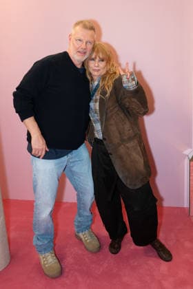 PFW - Acne Studios Front Row Designer Jonny Johansson and Rosanna Arquette attend the Acne Studios Womenswear Fall Winter 2026-2027 show as part of Paris Fashion Week on March 04, 2026 in Paris, France. Photo by Laurent Zabulon ABACAPRESS.COM Paris France  Copyright: xZabulonxLaurent ABACAx
