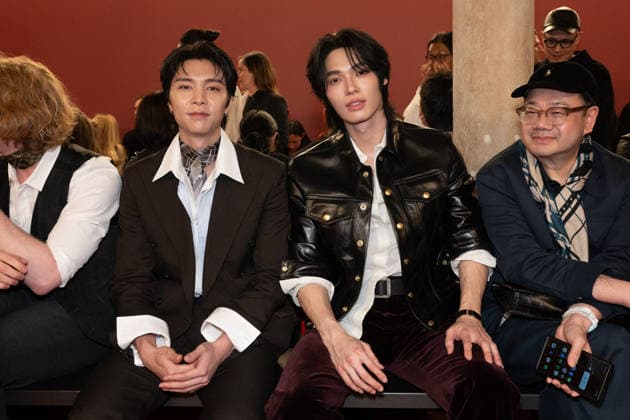 PFW - Acne Studios Front Row Johnny, Seo Yeongho and Win Metawin attend the Acne Studios Womenswear Fall Winter 2026-2027 show as part of Paris Fashion Week on March 04, 2026 in Paris, France. Photo by Laurent Zabulon ABACAPRESS.COM Paris France  Copyright: xZabulonxLaurent ABACAx