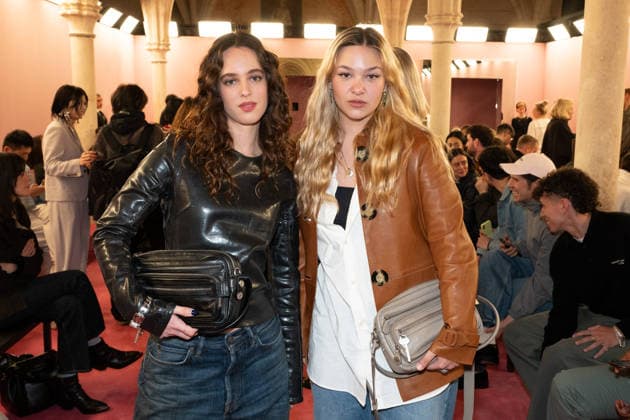 PFW - Acne Studios Front Row Tess Barthelemy and Anja Verderosa attend the Acne Studios WI26 Show as part of Paris Fashion Week on March 04, 2026 in Paris, France. Photo by Laurent Zabulon ABACAPRESS.COM Paris France  Copyright: xZabulonxLaurent ABACAx