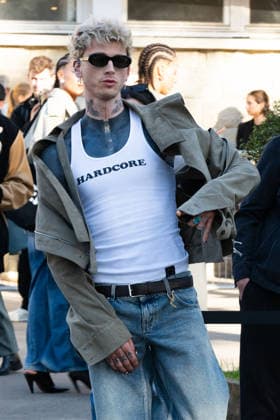 PFW - Stella McCartney Arrivals Machine Gun Kelly attends the Stella McCartney WI26 Show as part of Paris Fashion Week on March 04, 2026 in Paris, France. Photo by Laurent Zabulon ABACAPRESS.COM Paris France  Copyright: xZabulonxLaurent ABACAx