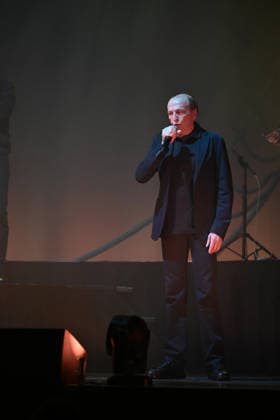 I Muvrini In Concert - Paris I Muvrini, Alain Bernardini performs at the l Olympia in Paris, France on March 4, 2026. Photo by Christophe Meng ABACAPRESS.COM Paris France  Copyright: xMengxChristophe ABACAx