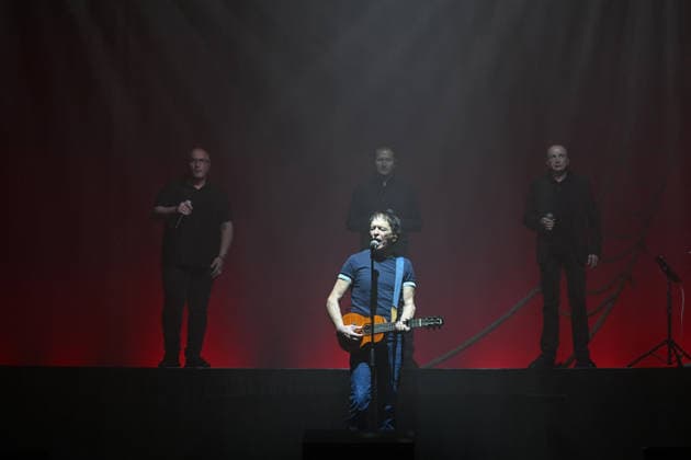 I Muvrini In Concert - Paris I Muvrini, Jean-François Bernardini performs at the l Olympia in Paris, France on March 4, 2026. Photo by Christophe Meng ABACAPRESS.COM Paris France  Copyright: xMengxChristophe ABACAx