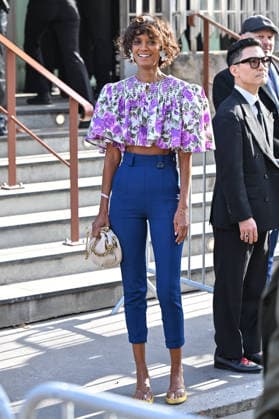 PFW Chloe Outside Arrivals Liya Kebede arriving at the Chloeshow during Fashion Week in Paris, France on March 5, 2026. Photo by Julien Reynaud APS-Medias ABACAPRESS.COM Paris France  Copyright: xReynaudxJulien APS-Medias ABACAx