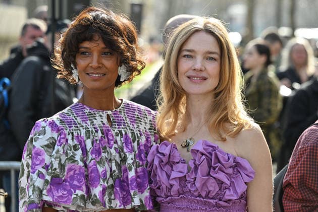 PFW Chloe Outside Arrivals Liya Kebede, Natalia Vodianova arriving at the Chloeshow during Fashion Week in Paris, France on March 5, 2026. Photo by Julien Reynaud APS-Medias ABACAPRESS.COM Paris France  Copyright: xReynaudxJulien APS-Medias ABACAx