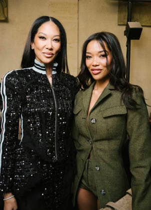 Kimora Lee Simons et Ming Lee Simons au défilé Collection Off White Prêt à Porter Automne Hiver 2026 2027 au lycée Henri IV lors de la Fashion Week de Paris, le 5 mars 2026 Sam Delpech Bestimage Off White Fashion Show Ready to Wear Fall Winter 2026 2027 Collection, at Henri IV High School during Paris Fashion Week, on March 5th, 2026 Paris France  Copyright: xSamxDelpechx xBestimagexSamxDelpechx xBestimagex