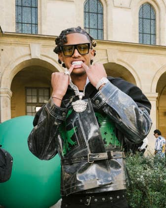 Dimand Blazi at the Off White Ready to Wear Fall Winter 2026 2027 Collection show at Henri IV High School during Paris Fashion Week, on March 5th, 2026 Sam Delpech Bestimage Off White Fashion Show Ready to Wear Fall Winter 2026 2027 Collection, at Henri IV High School during Paris Fashion Week, on March 5th, 2026 Paris France  Copyright: xSamxDelpechx xBestimagexSamxDelpechx xBestimagex