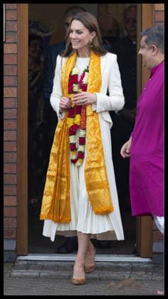 . 05 03 2026. Leicester , United Kingdom. Kate Middleton, the Princess of Wales, leaving a Hindu temple during a visit to Leicester, United Kingdom.  xStephenxLockx xi-Imagesx IIM-26613-0032