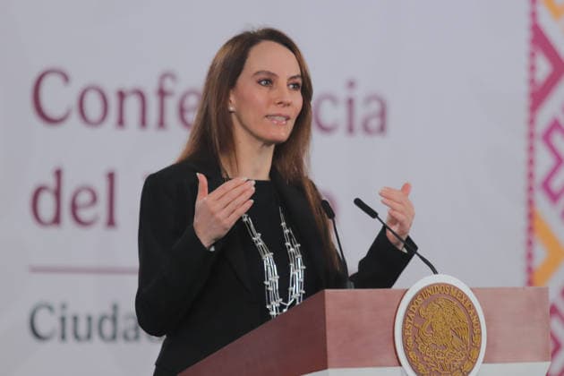 Gabriela Cuevas BarroÂ³n, Coordinator of Federal Government Work for the 2026 World Cup speaks during a briefing on the contest Represent Mexico at the Opening of the 2026 FIFA World Cup, through the so-called President s ticket at National Palace. on March 5, 2026 in Mexico City, Mexico. Mexico City Mexico - ZUMAe321 20260305_zia_e321_015 Copyright: xCarlosxSantiagox