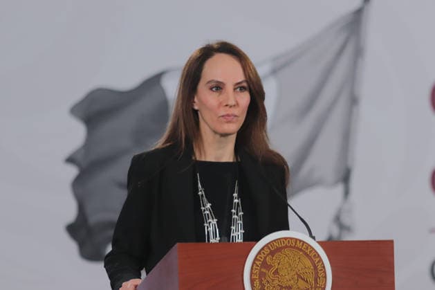 Gabriela Cuevas BarroÂ³n, Coordinator of Federal Government Work for the 2026 World Cup speaks during a briefing on the contest Represent Mexico at the Opening of the 2026 FIFA World Cup, through the so-called President s ticket at National Palace. on March 5, 2026 in Mexico City, Mexico. Mexico City Mexico - ZUMAe321 20260305_zia_e321_017 Copyright: xCarlosxSantiagox