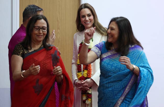 . 05 03 2026. Leicester ,United Kingdom. Kate Middleton, the Princess of Wales , during a visit to the Shreeji Dham Haveli Hindu Temple in Leicester, United Kingdom.  xi-Imagesx xPoolx IIM-26613-0040
